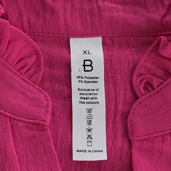 Pink Ruffled Women's Tunic - Picture 2 of 2